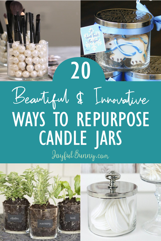 Repurpose Your Candle Jars With This Easy Trick (DIY Storage Jars)